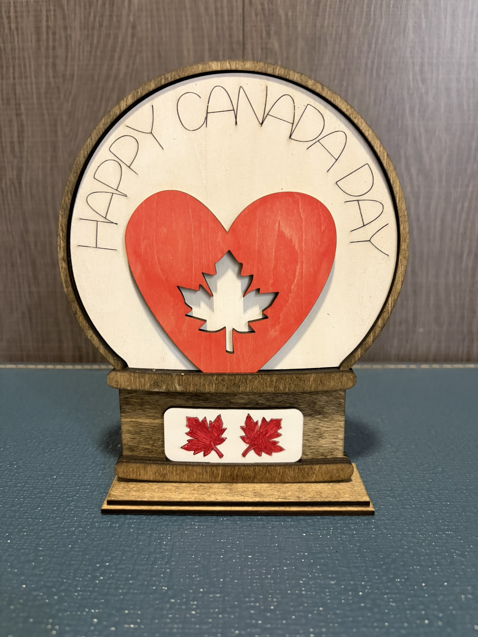 Happy Canada Day Standard Globe