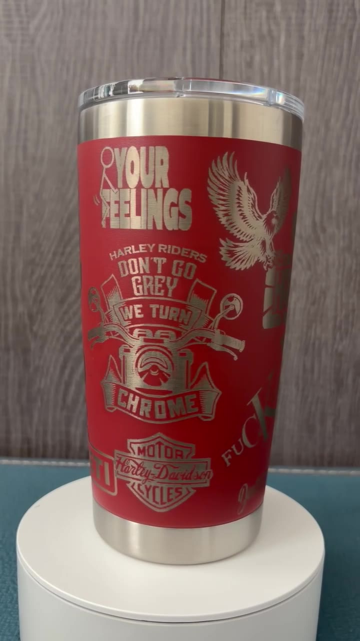 Custom engraved Timber & Tumbler tumbler